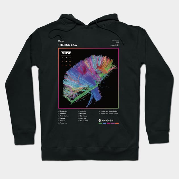 Muse - The 2nd Law Tracklist Album Hoodie by 80sRetro